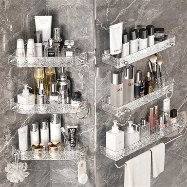 Estante de almacenamiento triangular para baño