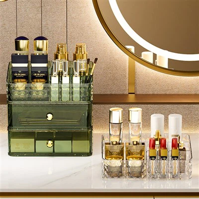 Caja de almacenamiento de cosméticos de diamante