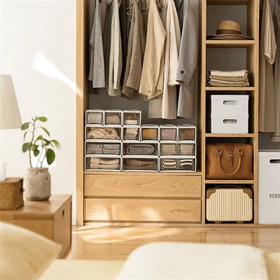 Caja de almacenamiento de ropa interior montada en la pared